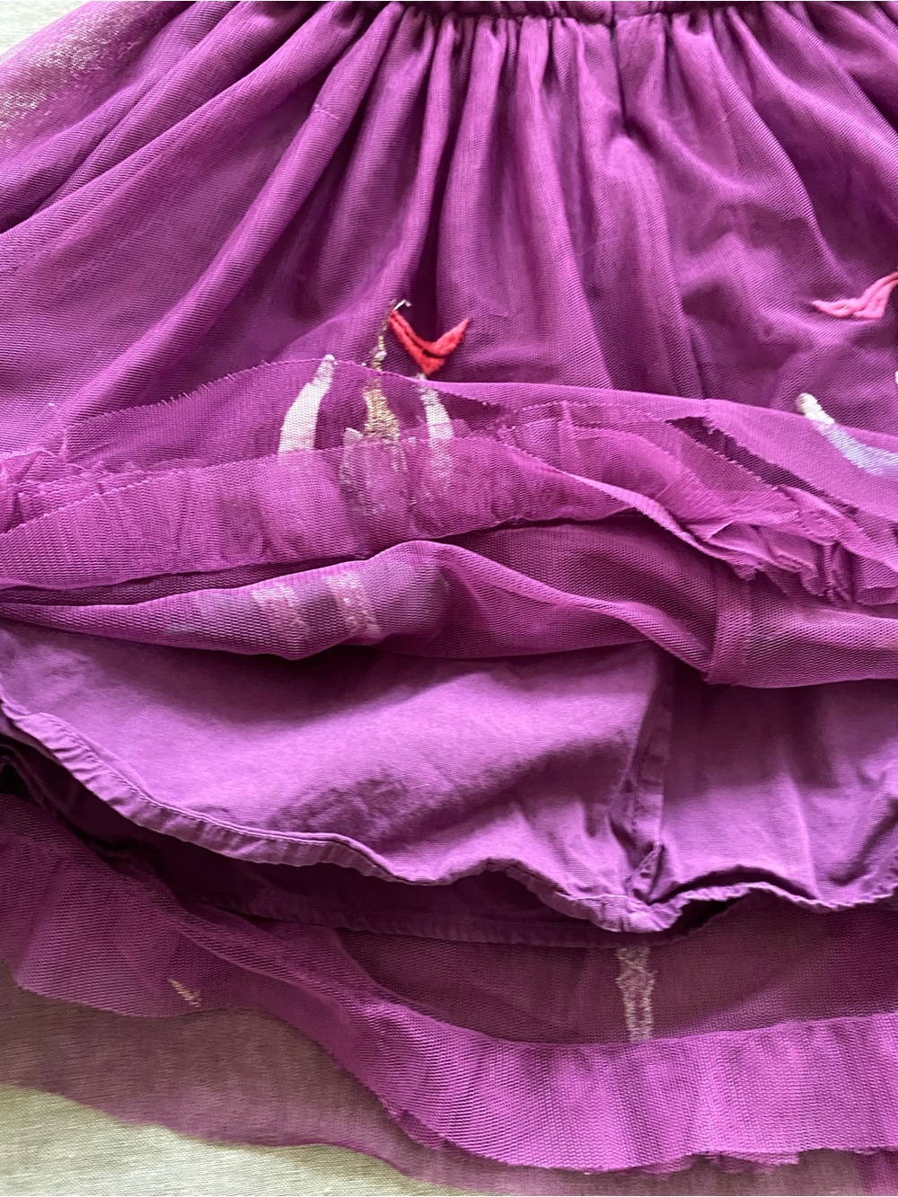 Mini Boden Purple Tulle Cat Ballerina Dress, 4-5Y - Picture 3 of 6